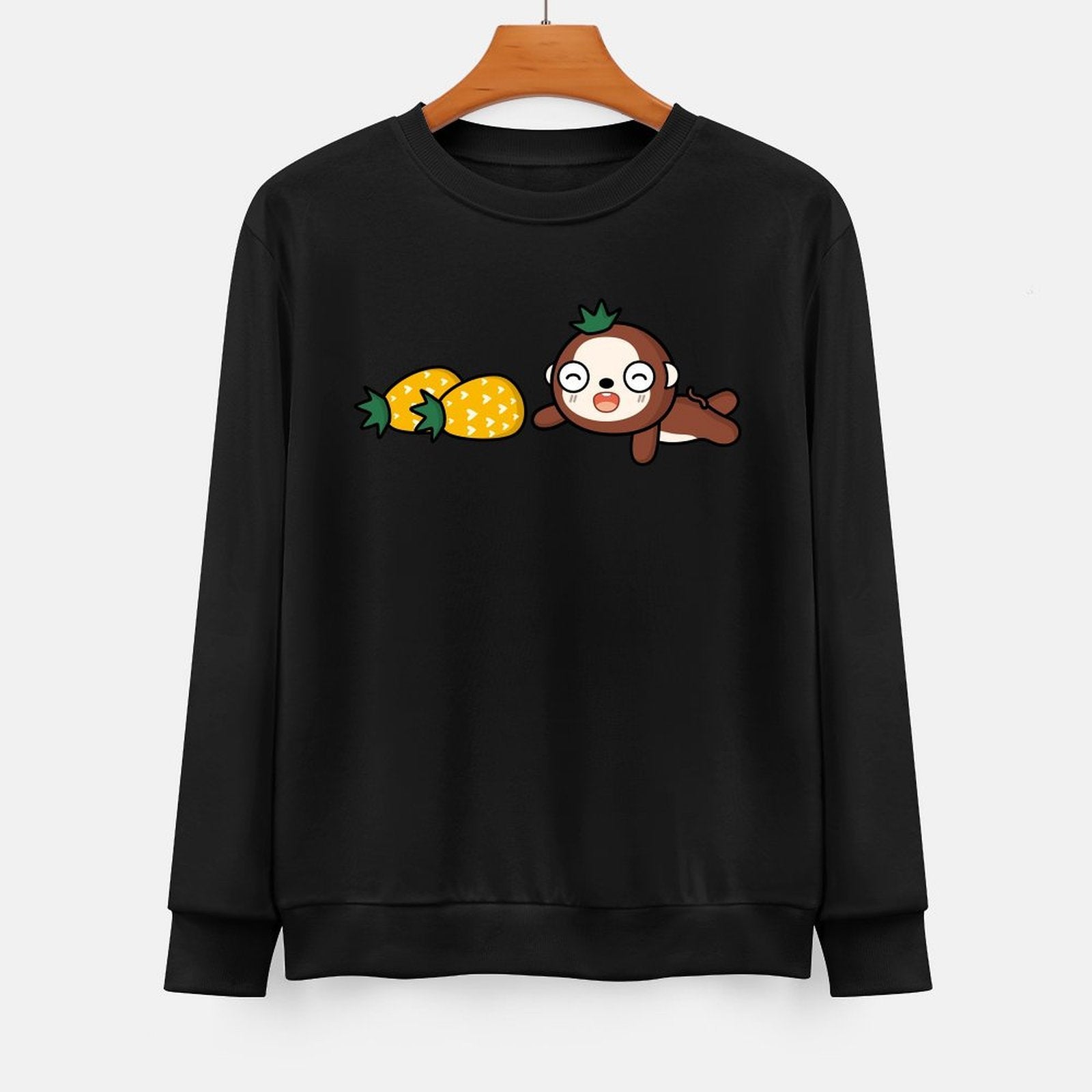 Front Patterned Long Sleeve TopReliable Double-Stitched